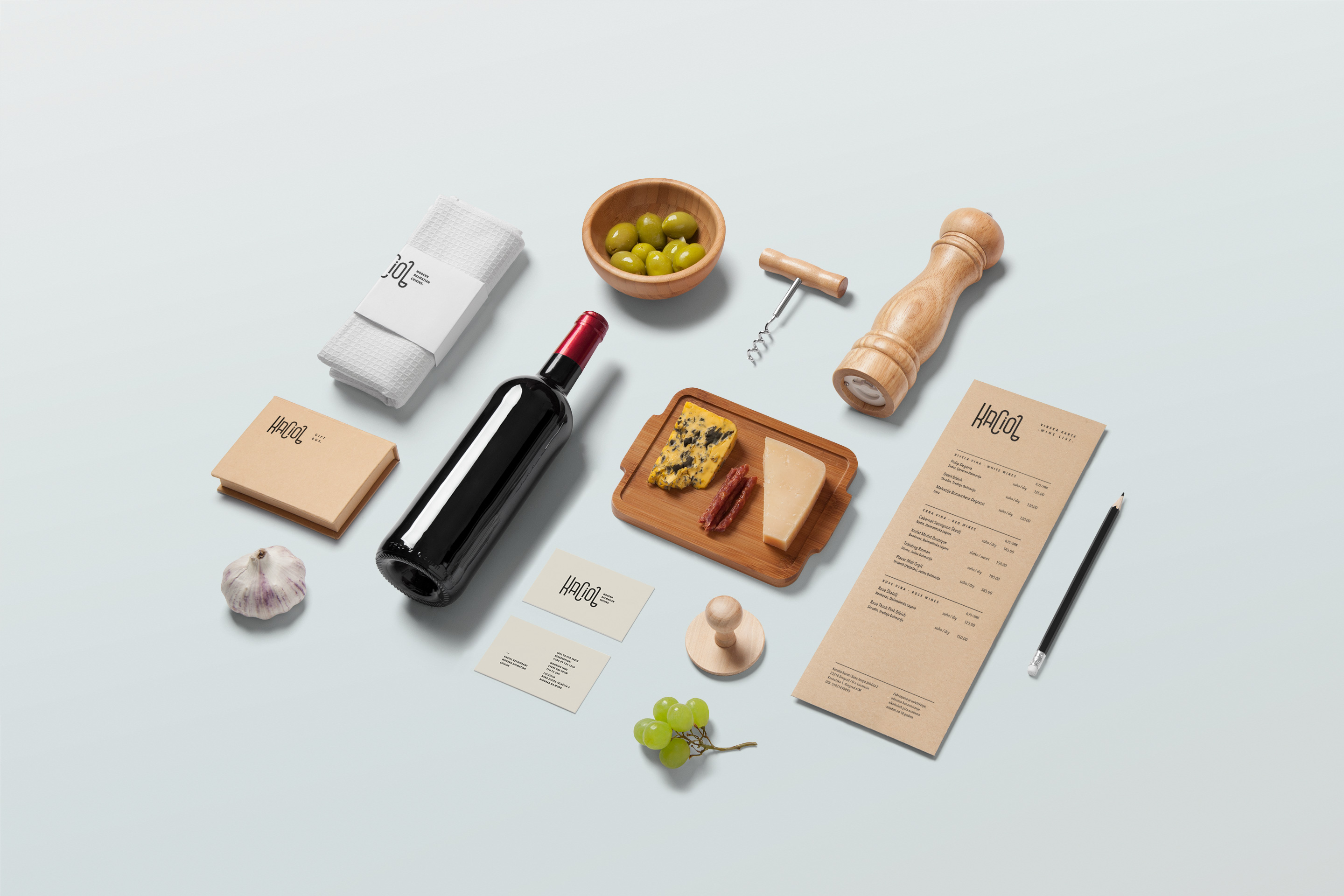 Visual identity for restaurant
