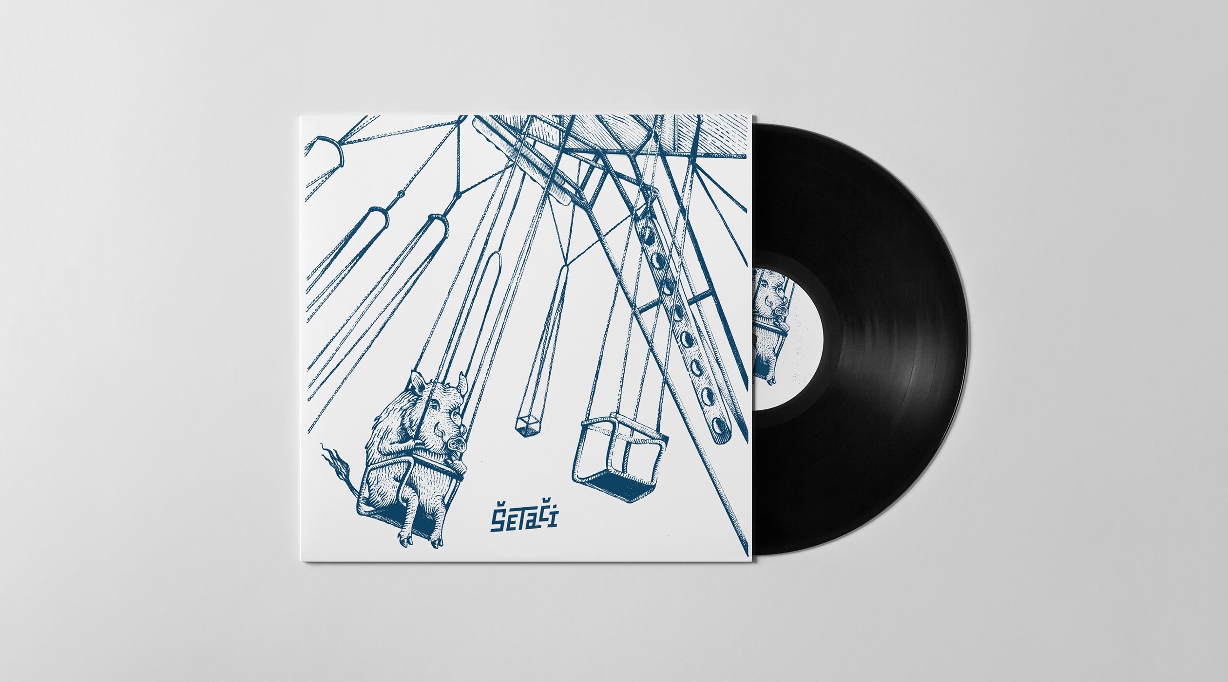 Vinyl record cover design