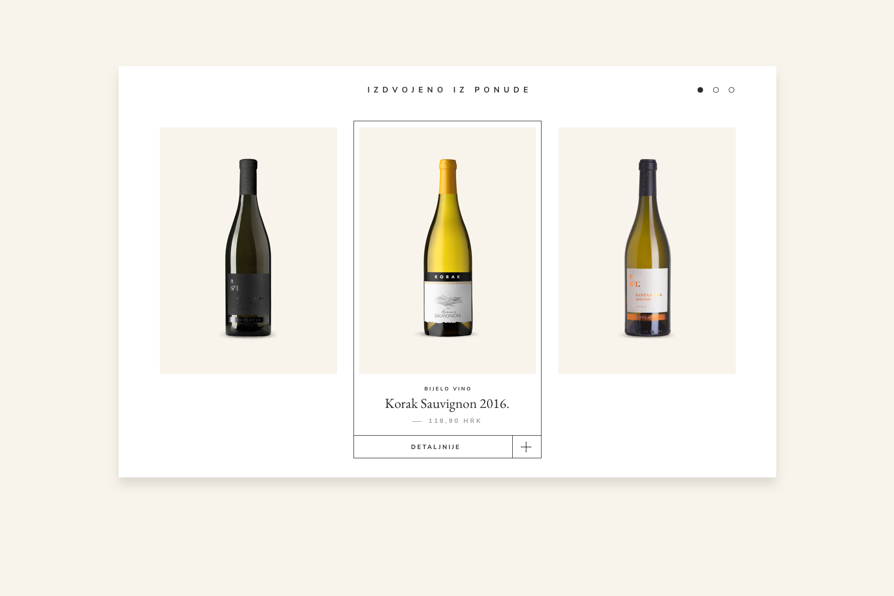 accentuated items of wine bottles from Croatian producers