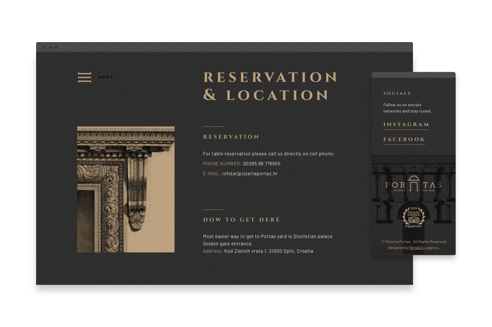 pizzeria visual identity