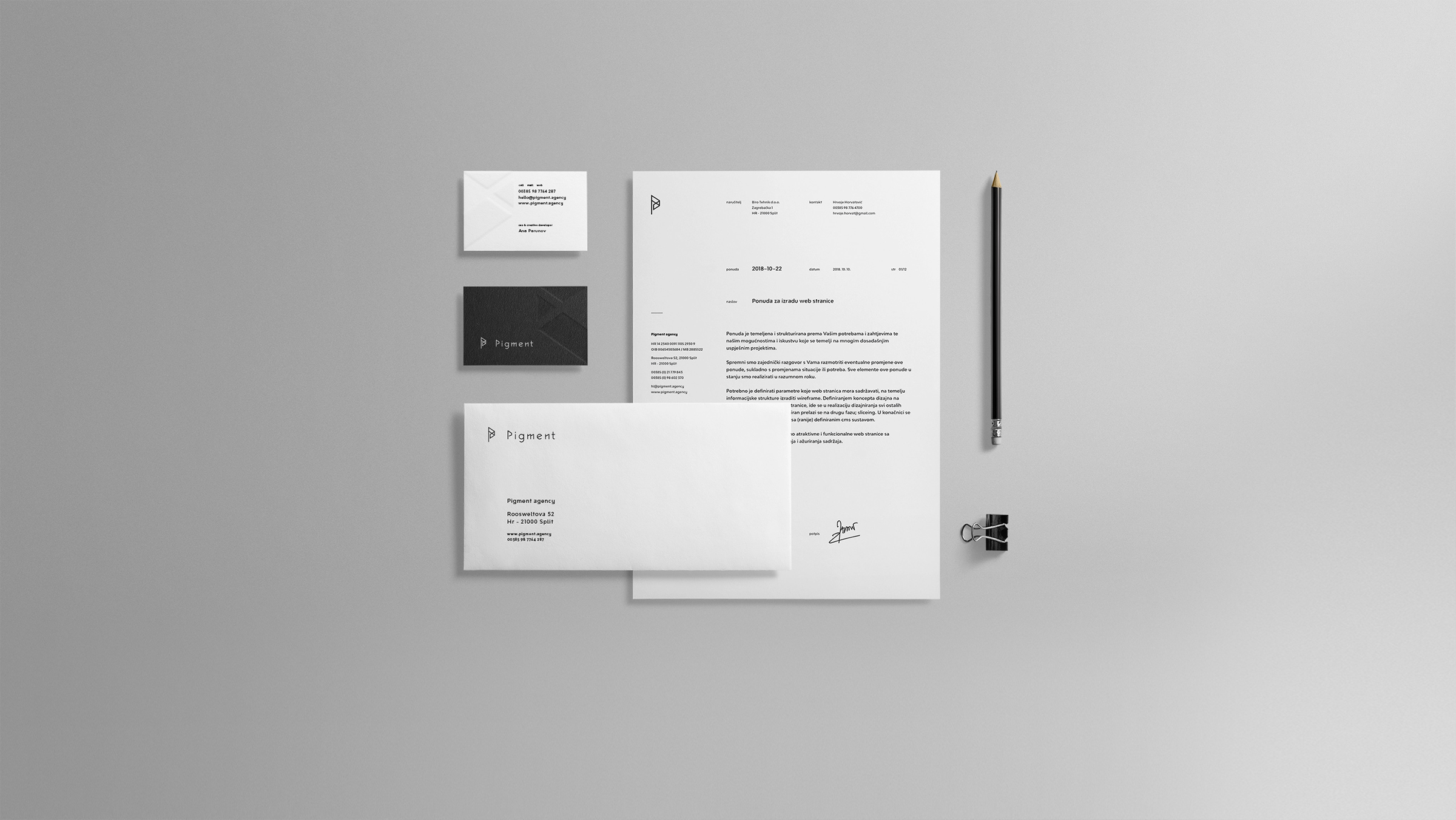 devising a visual solution for envelope design